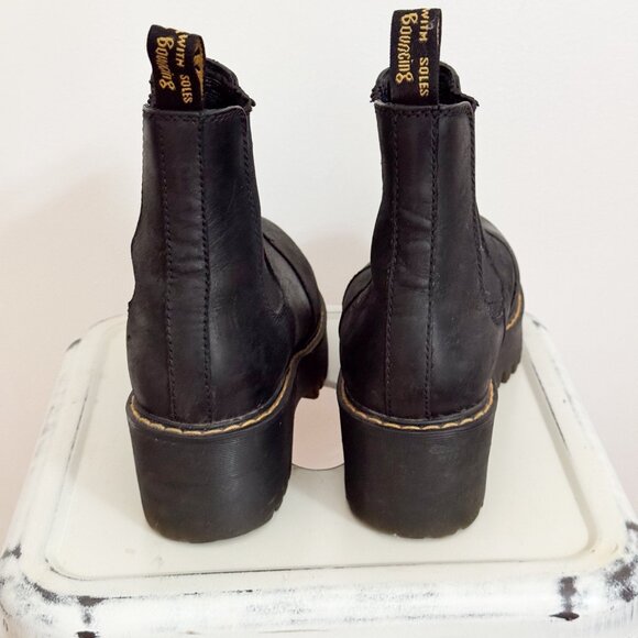Dr. Martens Rometty Wyoming Leather Platform Chelsea Boots - Picture 2 of 4